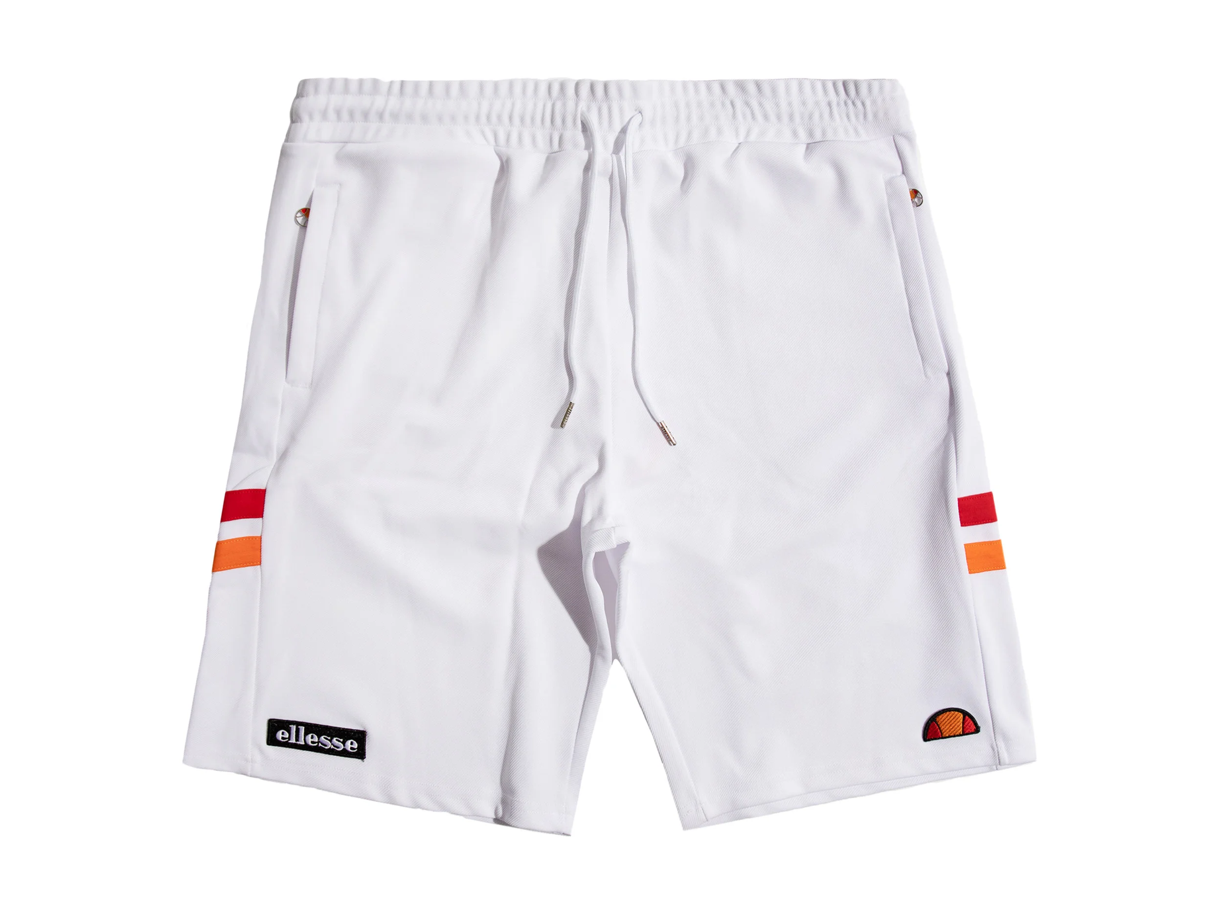 ellesse Zeus Premium Twill Shorts in White — MAJOR